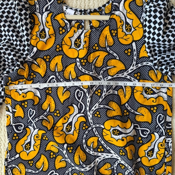 KIKI Clothing African Print Balloon Sleeve Dress Ethical Fashion Designer S - Picture 10 of 12